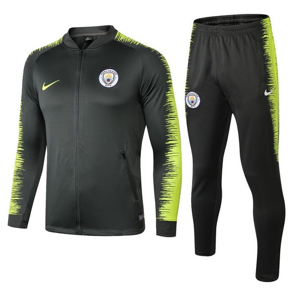 Survetement Football Manchester City 2018-19 Vert Jaune